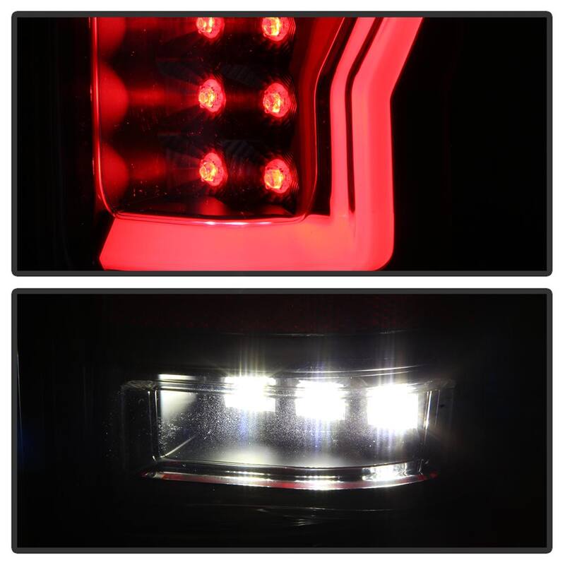Spyder Auto Ford F150 Styleside 04-08 (Not Fit Heritage & SVT) Version 2 Light Bar LED Tail Lights - Black - 5084170