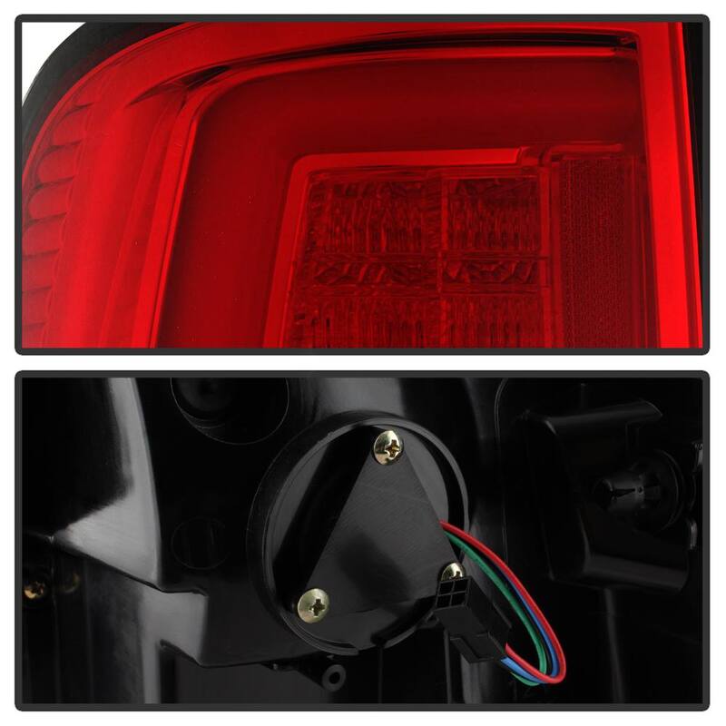 Spyder Auto Dodge Ram 1500 13-18 / Ram 2500/3500 13-18 LED Tail Lights -( Not Compatible With Incandescent Model ) - Red Clear - 5084071