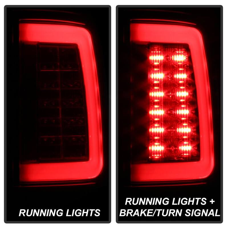 Spyder Auto Dodge Ram 1500 13-18 / Ram 2500/3500 13-18 LED Tail Lights -( Not Compatible With Incandescent Model ) - Red Clear - 5084071
