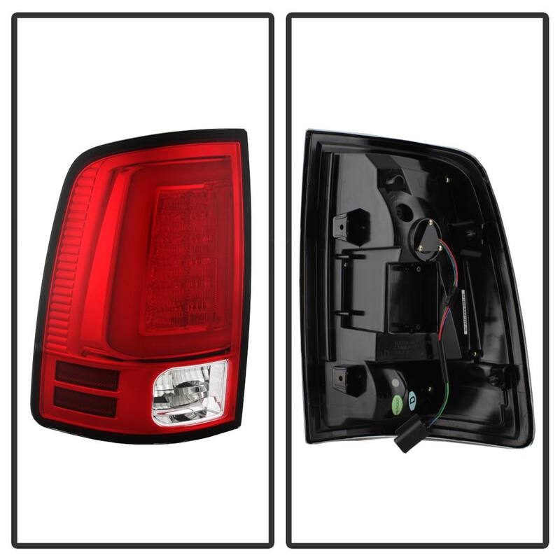 Spyder Auto Dodge Ram 1500 13-18 / Ram 2500/3500 13-18 LED Tail Lights -( Not Compatible With Incandescent Model ) - Red Clear - 5084071