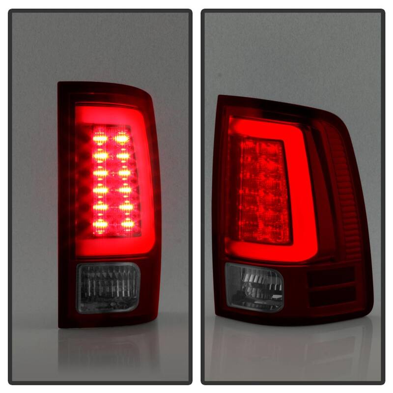 Spyder Auto Dodge Ram 1500 13-18 / Ram 2500/3500 13-18 LED Tail Lights -( Not Compatible With Incandescent Model ) - Red Clear - 5084071