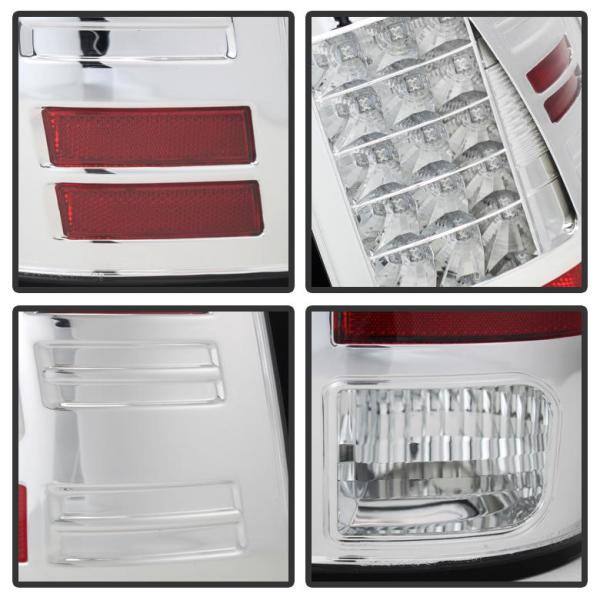 Spyder Auto Dodge Ram 1500 13-18 / Ram 2500/3500 13-18 LED Tail Lights -( Not Compatible With Incandescent Model ) - Chrome - 5077523