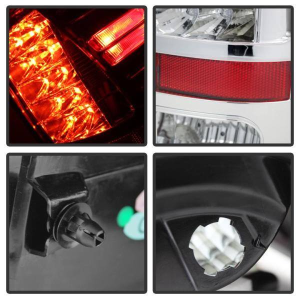 Spyder Auto Dodge Ram 1500 13-18 / Ram 2500/3500 13-18 LED Tail Lights -( Not Compatible With Incandescent Model ) - Chrome - 5077523