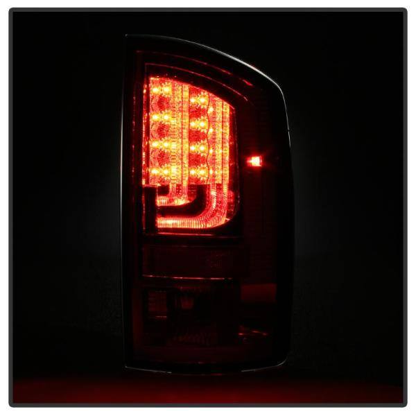 Spyder Auto Dodge Ram 07-08 1500 / Ram 07-09 2500/3500 Version 2 LED Tail Lights - Red Clear - 5081971