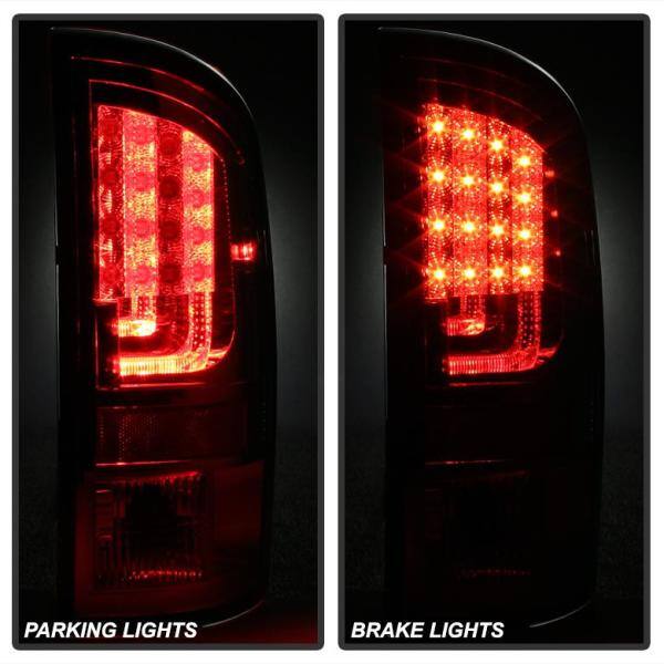 Spyder Auto Dodge Ram 07-08 1500 / Ram 07-09 2500/3500 Version 2 LED Tail Lights - Red Clear - 5081971