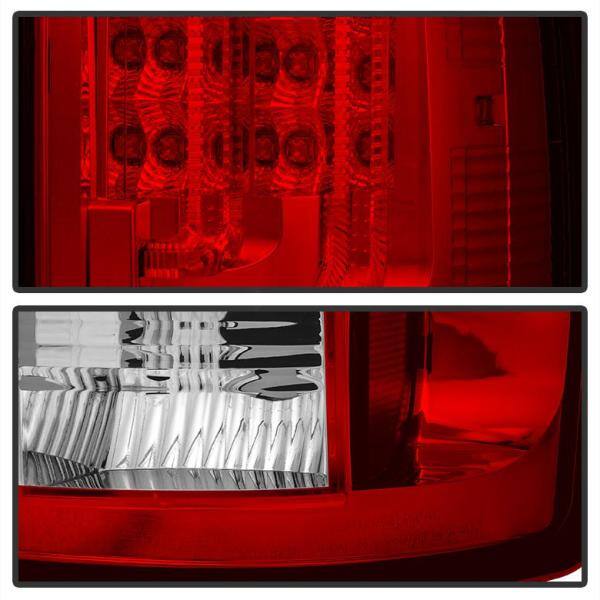 Spyder Auto Dodge Ram 07-08 1500 / Ram 07-09 2500/3500 Version 2 LED Tail Lights - Red Clear - 5081971
