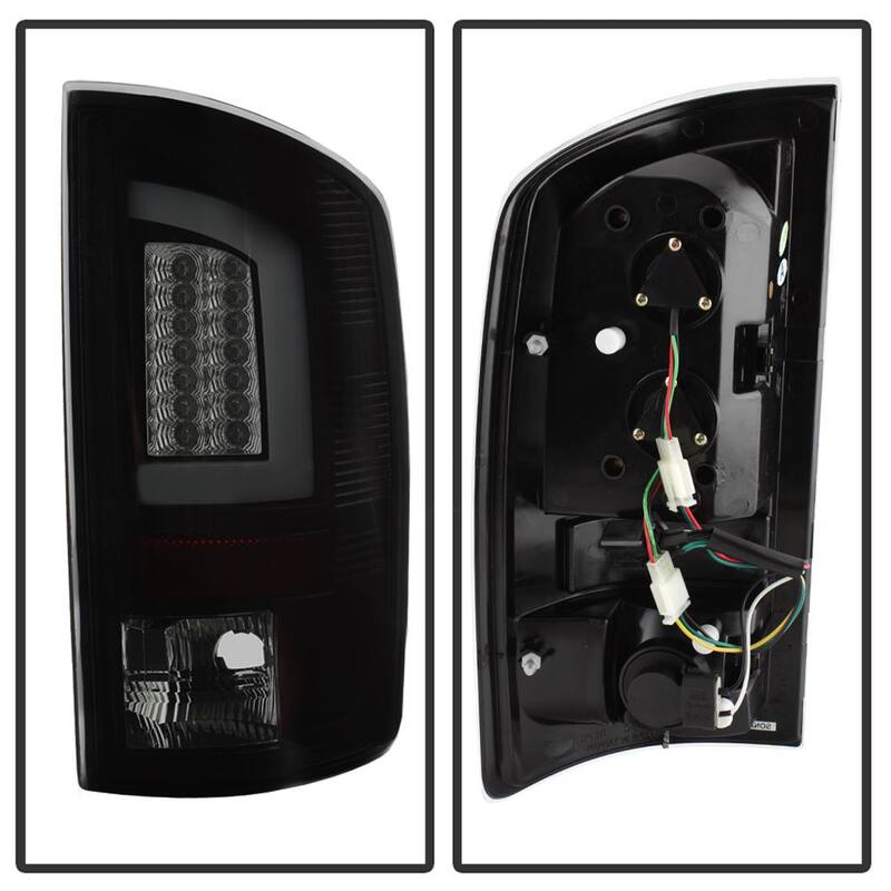 Spyder Auto Dodge Ram 02-06 1500 / Ram 2500/3500 03-06 Version 3 Light Bar LED Tail Light - Black Smoke - 5084125