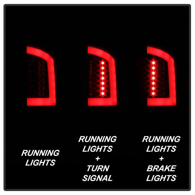 Spyder Auto Dodge Ram 02-06 1500 / Ram 2500/3500 03-06 Version 3 Light Bar LED Tail Light - Black Smoke - 5084125