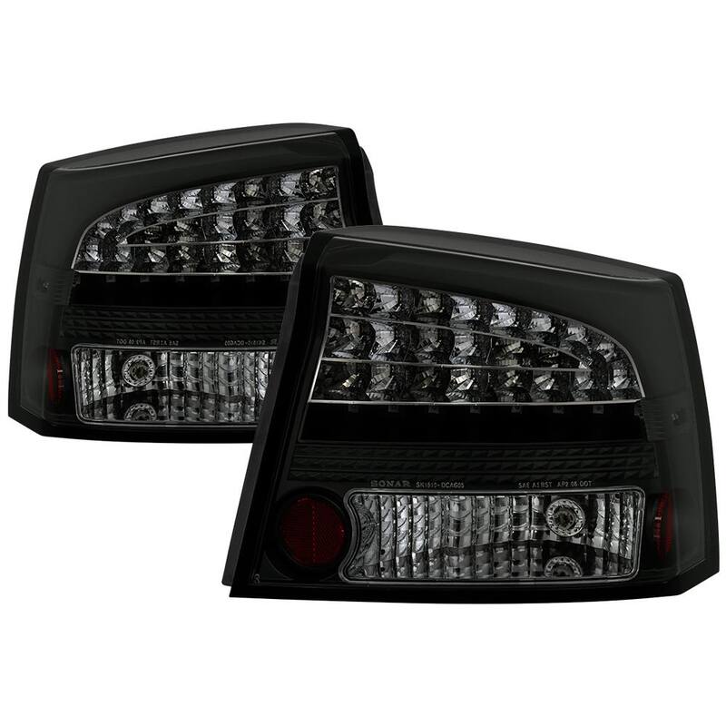Spyder Auto Dodge Charger 06-08 LED Tail Lights - Black Smoke - 5084408