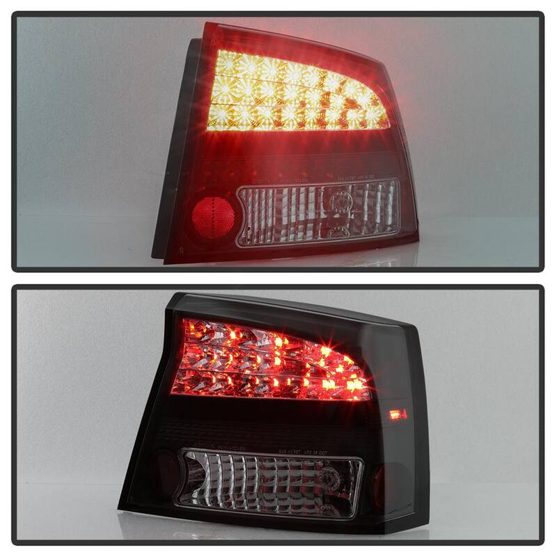 Spyder Auto Dodge Charger 06-08 LED Tail Lights - Black Smoke - 5084408
