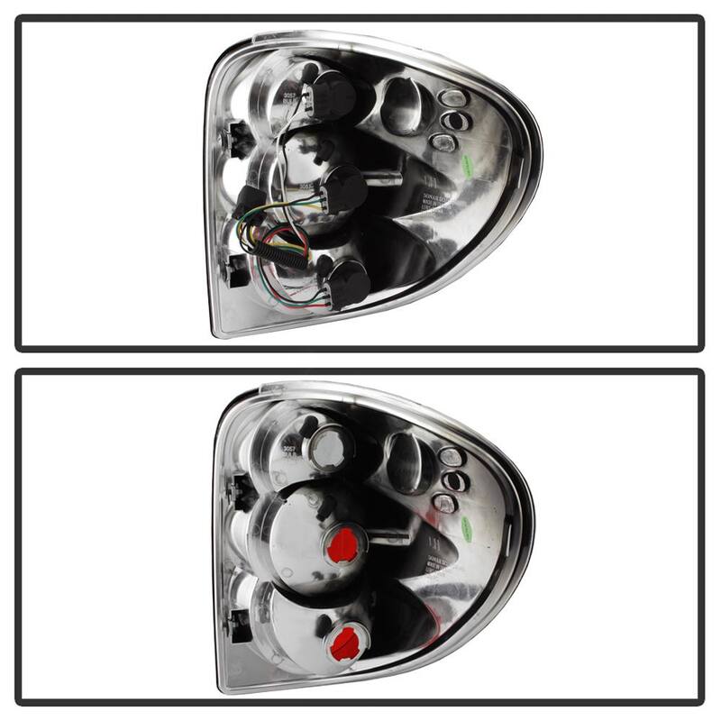 Spyder Auto Dodge Caravan/Grand Caravan 01-07 / Chrysler Town & Country 01-07 /Chrysler Voyager 00-03 Euro Style Tail Lights - Black - 5002211