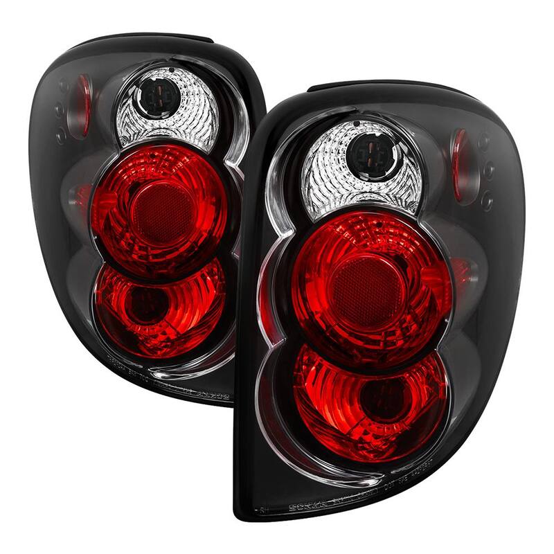 Spyder Auto Dodge Caravan/Grand Caravan 01-07 / Chrysler Town & Country 01-07 /Chrysler Voyager 00-03 Euro Style Tail Lights - Black - 5002211