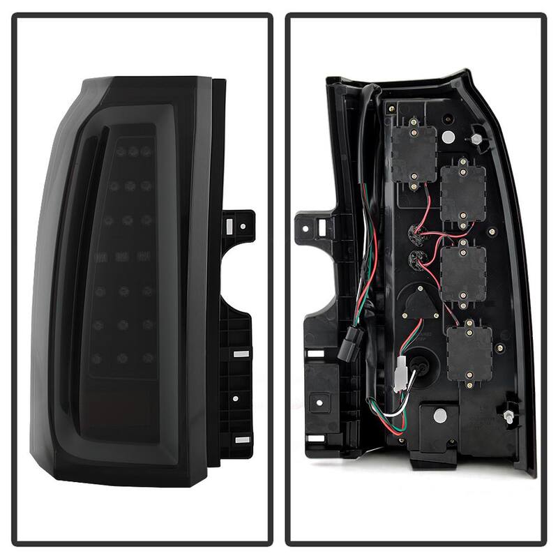 Spyder Auto Chevy Tahoe / Suburban 15-17 light bar LED Tail Lights - Black Smoke - 5085078