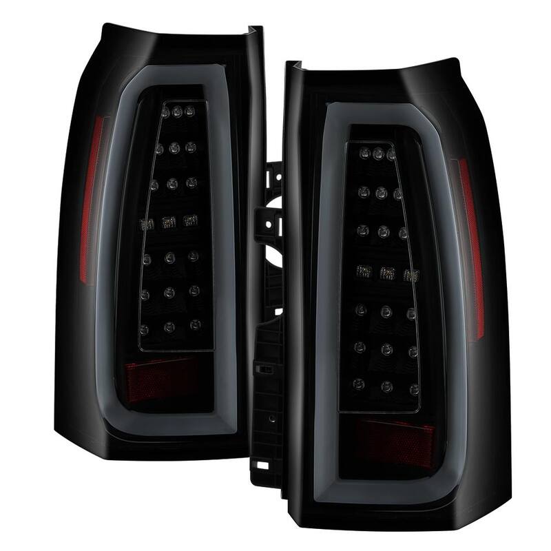 Spyder Auto Chevy Tahoe / Suburban 15-17 light bar LED Tail Lights - Black Smoke - 5085078
