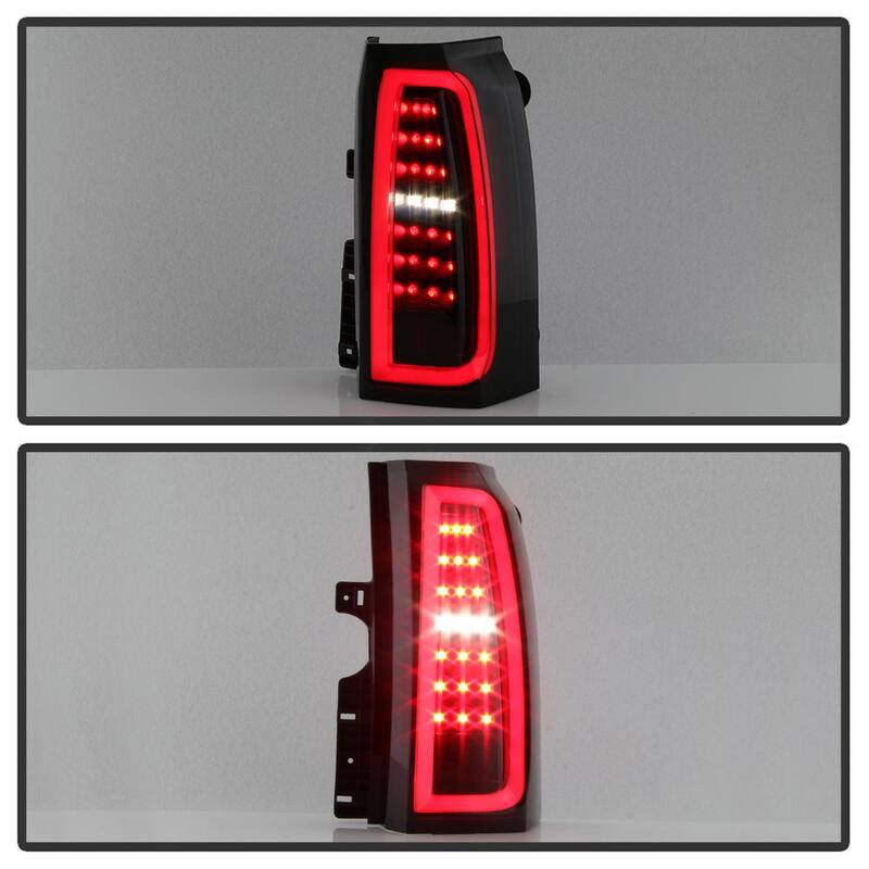 Spyder Auto Chevy Tahoe / Suburban 15-17 light bar LED Tail Lights - Black Smoke - 5085078