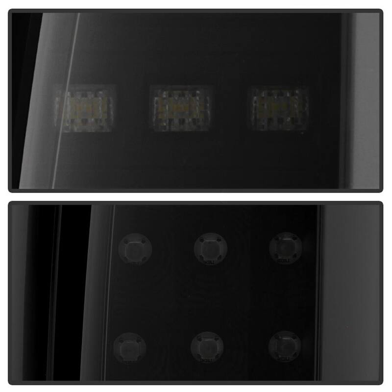Spyder Auto Chevy Tahoe / Suburban 15-17 light bar LED Tail Lights - Black Smoke - 5085078