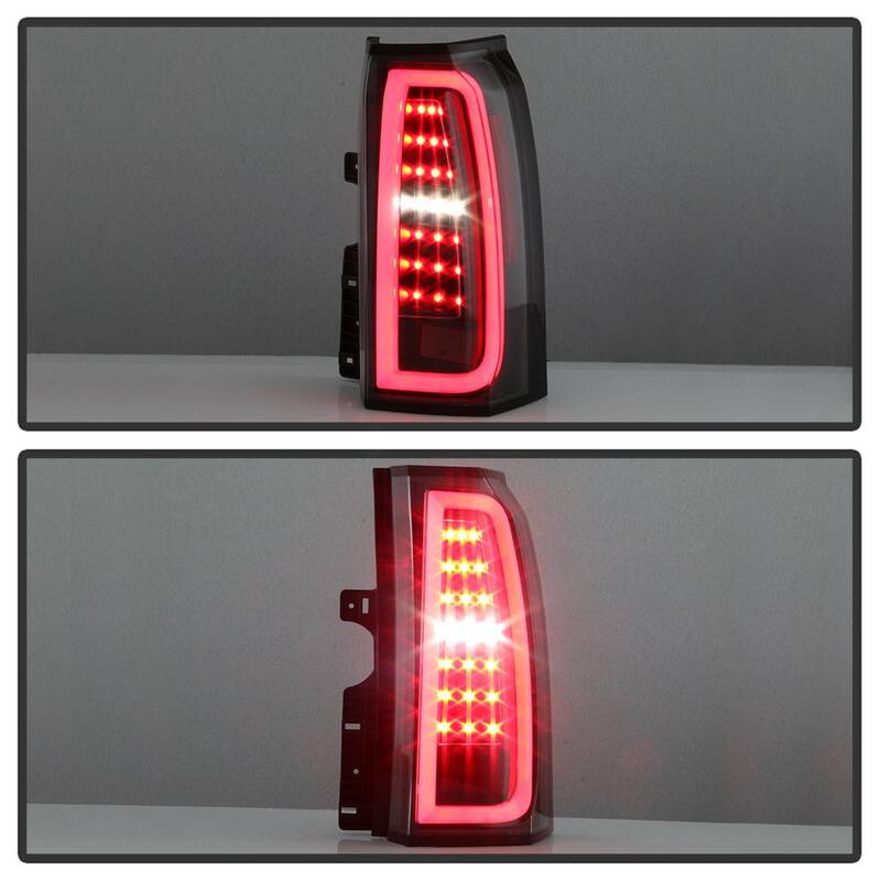 Spyder Auto Chevy Tahoe / Suburban 15-17 light bar LED Tail Lights - Black - 5084583