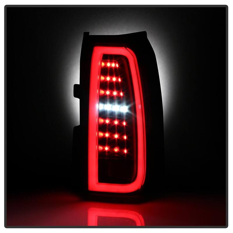 Spyder Auto Chevy Tahoe / Suburban 15-17 light bar LED Tail Lights - Black - 5084583