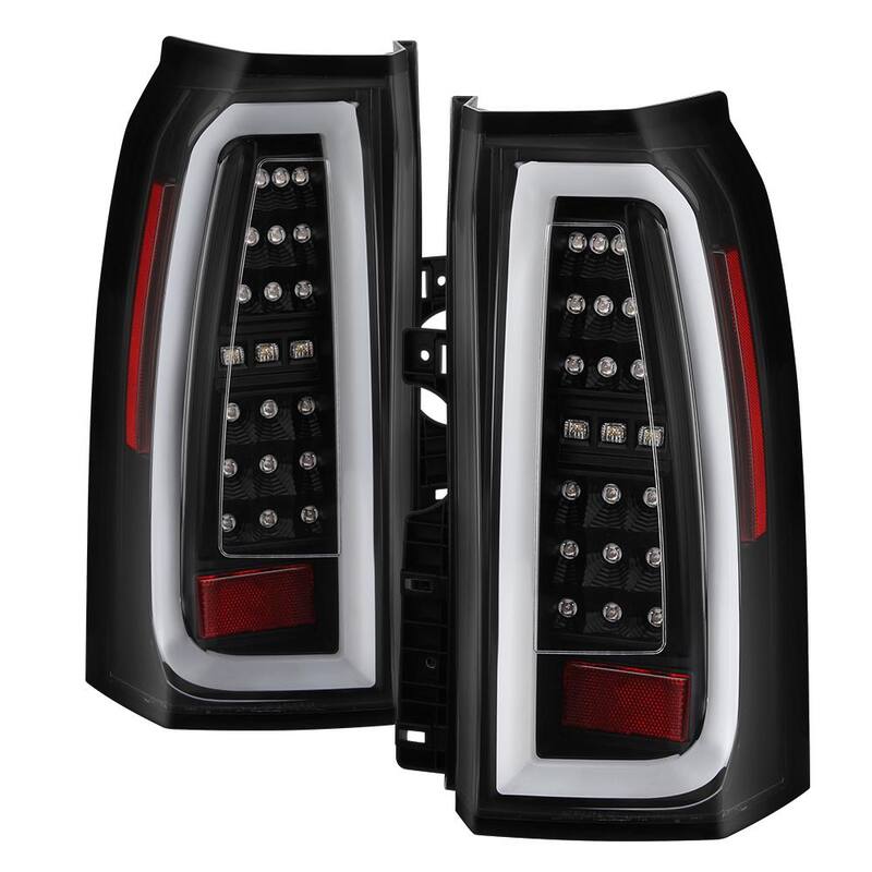 Spyder Auto Chevy Tahoe / Suburban 15-17 light bar LED Tail Lights - Black - 5084583