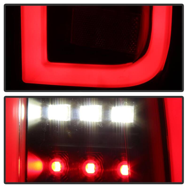 Spyder Auto Chevy Tahoe / Suburban 15-17 light bar LED Tail Lights - Black - 5084583