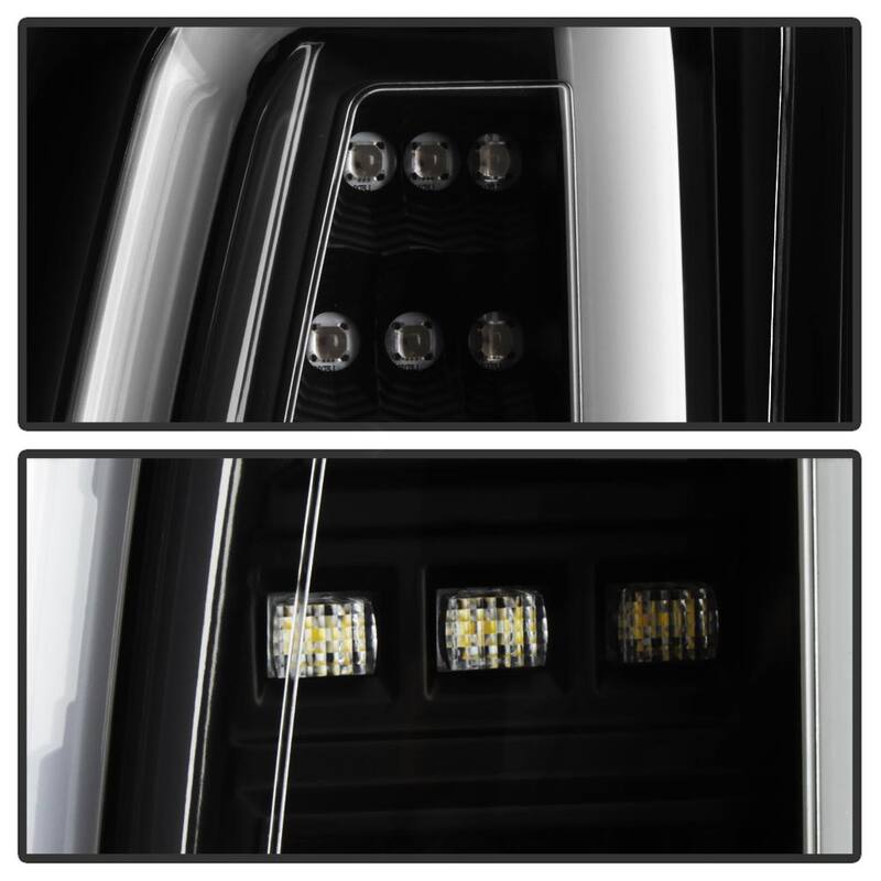 Spyder Auto Chevy Tahoe / Suburban 15-17 light bar LED Tail Lights - Black - 5084583