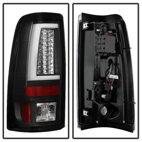 Spyder Auto Chevy Silverado 1500/2500 99-02(Not Fit Stepside)/GMC Sierra 1500/2500/3500 99-06 Version 2 LED Tail Light-Blk - 5081865