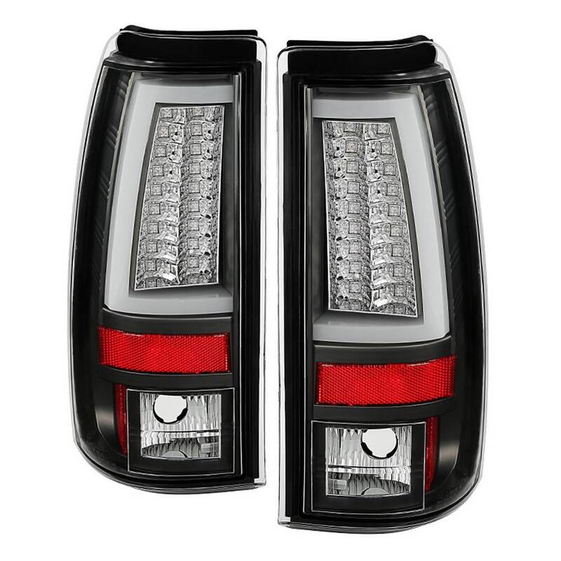 Spyder Auto Chevy Silverado 1500/2500 99-02(Not Fit Stepside)/GMC Sierra 1500/2500/3500 99-06 Version 2 LED Tail Light-Blk - 5081865