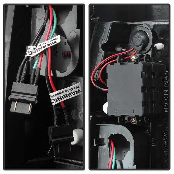 Spyder Auto Chevy Silverado 1500/2500 99-02(Not Fit Stepside)/GMC Sierra 1500/2500/3500 99-06 Version 2 LED Tail Light-Blk - 5081865