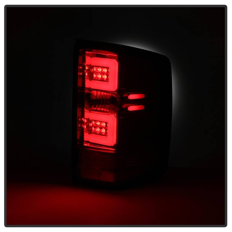 Spyder Auto Chevy Silverado 2016-2017 (will Only Work With Factory LED Type) Light Bar LED Tail Lights - Chrome - 5083746