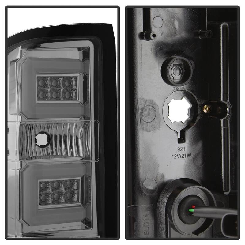 Spyder Auto Chevy Silverado 2016-2017 (will Only Work With Factory LED Type) Light Bar LED Tail Lights - Chrome - 5083746