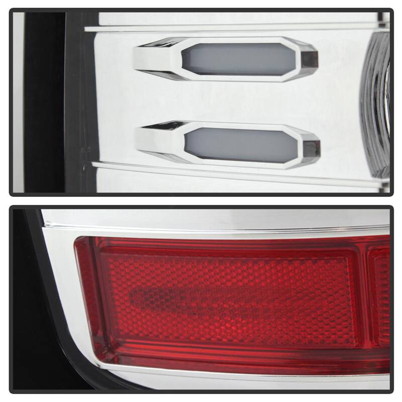 Spyder Auto Chevy Silverado 2016-2017 (will Only Work With Factory LED Type) Light Bar LED Tail Lights - Chrome - 5083746