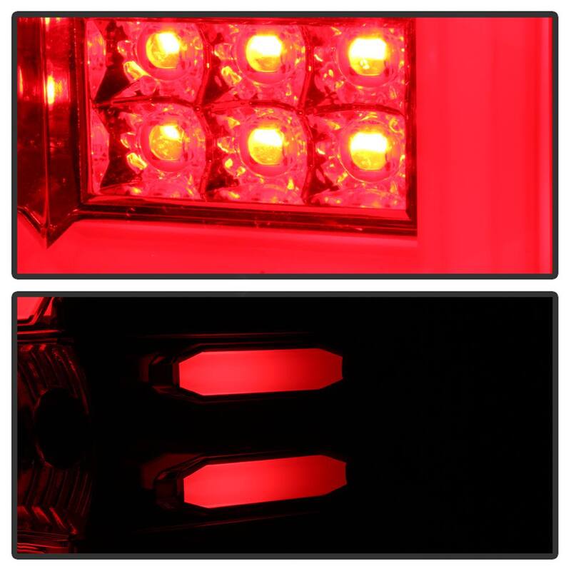 Spyder Auto Chevy Silverado 2016-2017 (will Only Work With Factory LED Type) Light Bar LED Tail Lights - Chrome - 5083746