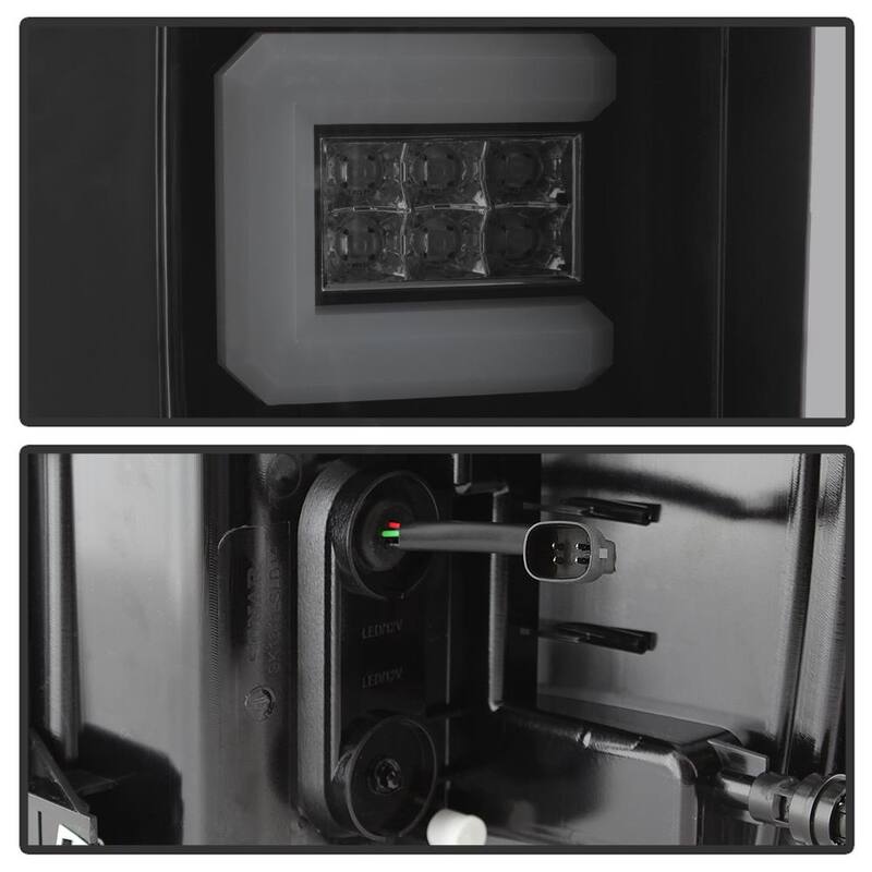 Spyder Auto Chevy Silverado 2016-2017 (will Only Work With Factory LED Type) Light Bar LED Tail Lights - Black Smoke - 5083739