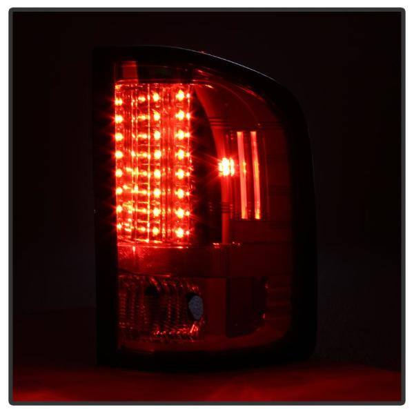 Spyder Auto Chevy Silverado 1500 07-13 2500HD/3500HD 07-14 GMC Sierra 3500HD Dually Models 07-14 LED Tail Lights - Red Smoke - 5001801