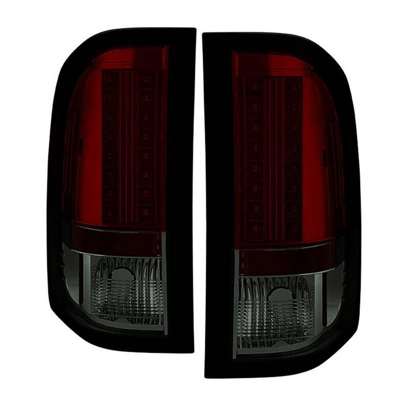 Spyder Auto Chevy Silverado 1500 07-13 2500HD/3500HD 07-14 GMC Sierra 3500HD Dually Models 07-14 LED Tail Lights - Red Smoke - 5001801