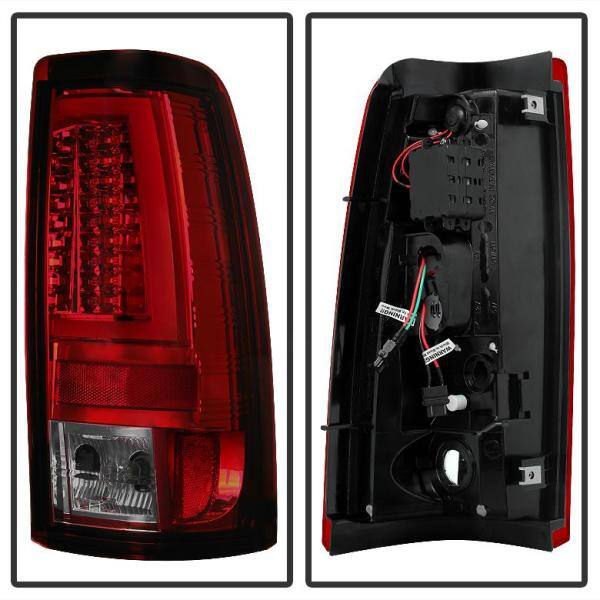 Spyder Auto Chevy Silverado 1500/2500 03-06 and 2007 Silverado Classic ( Doesn't fit Stepside ) Version 2 LED Tail Lights-RedSmoke - 5081933
