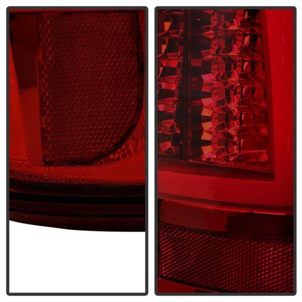 Spyder Auto Chevy Silverado 1500/2500 03-06 and 2007 Silverado Classic ( Doesn't fit Stepside ) Version 2 LED Tail Lights-RedSmoke - 5081933