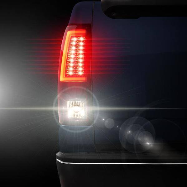 Spyder Auto Chevy Silverado 1500/2500 03-06 and 2007 Silverado Classic ( Doesn't fit Stepside ) Version 2 LED Tail Lights-RedSmoke - 5081933