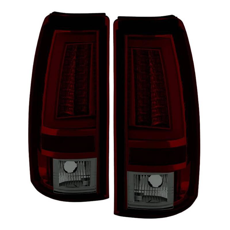 Spyder Auto Chevy Silverado 1500/2500 03-06 and 2007 Silverado Classic ( Doesn't fit Stepside ) Version 2 LED Tail Lights-RedSmoke - 5081933