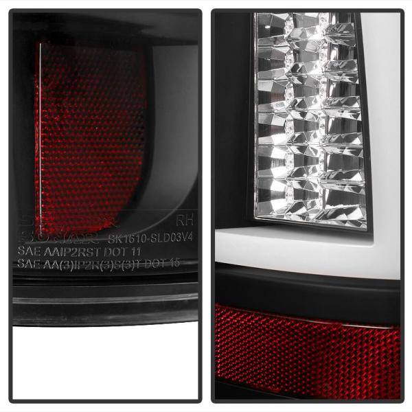 Spyder Auto Chevy Silverado 1500/2500 03-06 and 2007 Silverado Classic ( Doesn't fit Stepside ) Version 2 LED Tail Lights - Black - 5081919