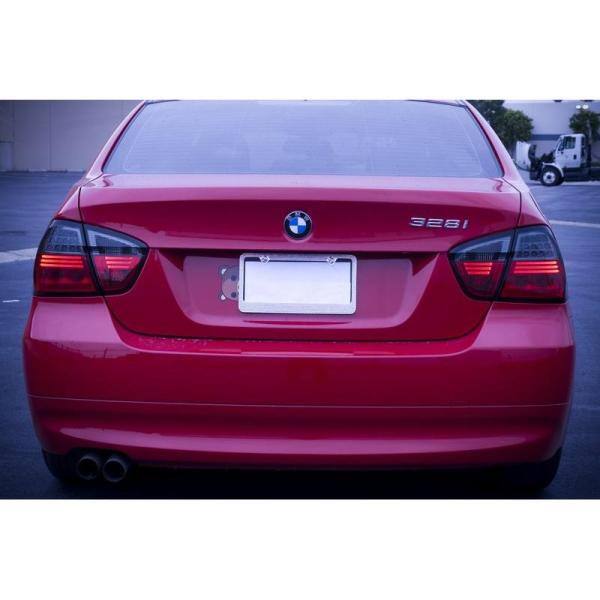 Spyder Auto BMW E90 3-Series 06-08 4Dr LED Tail Lights - Red Smoke - 5000910