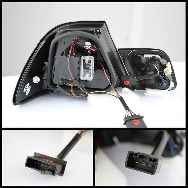 Spyder Auto BMW E46 00-03 2Dr Coupe ( Will Not Fit Convertible ) Light Bar LED Tail Lights - Black - 5073815