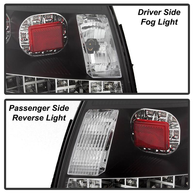 Spyder Auto Audi TT 00-06 LED Tail Lights - Black - 5000422