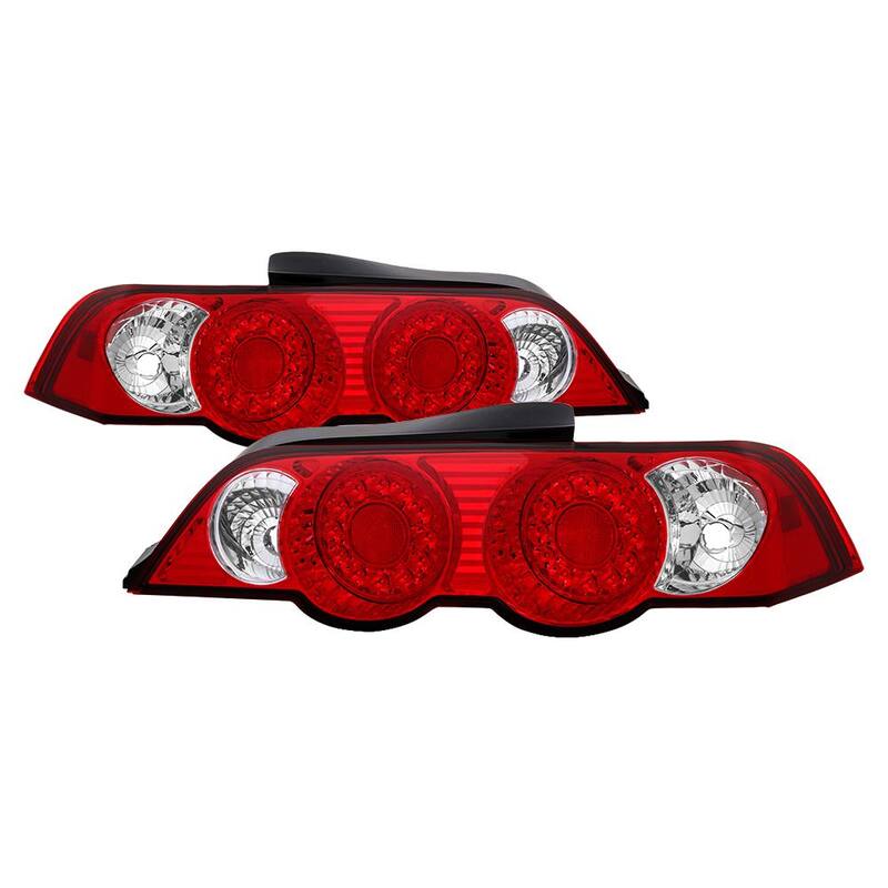 Spyder Auto Acura RSX 02-04 LED Tail Lights - Red Clear - 5000385