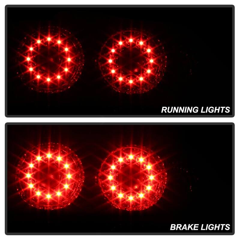 Spyder Auto Acura RSX 02-04 LED Tail Lights - Red Clear - 5000385