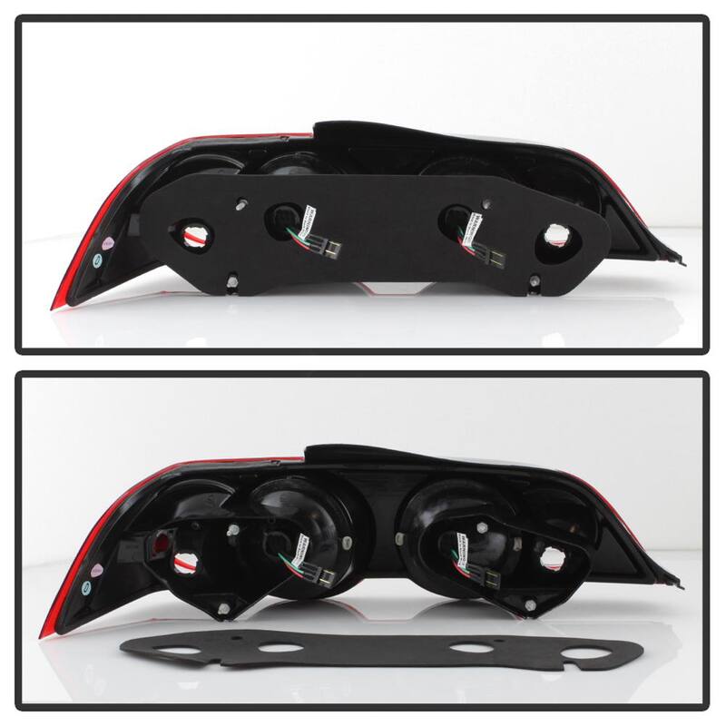 Spyder Auto Acura RSX 02-04 LED Tail Lights - Red Clear - 5000385