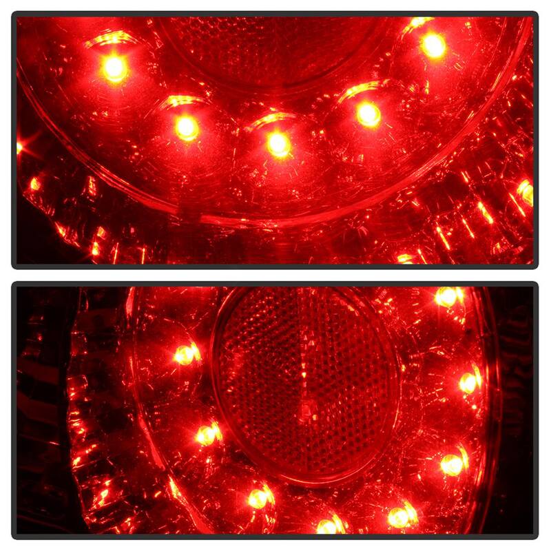 Spyder Auto Acura RSX 02-04 LED Tail Lights - Red Clear - 5000385