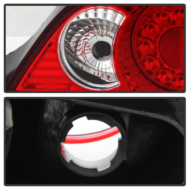 Spyder Auto Acura RSX 02-04 LED Tail Lights - Red Clear - 5000385