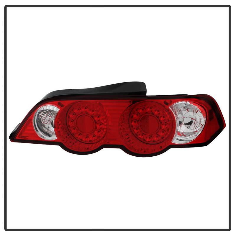 Spyder Auto Acura RSX 02-04 LED Tail Lights - Red Clear - 5000385