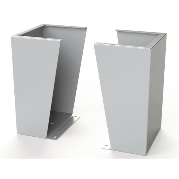 Saginaw Control & Engineering Floor Stand Kit, 18 in. H x 12 in. W x 9.12 in. L, Carbon Steel, 1 PR - SCE-FK1812LG